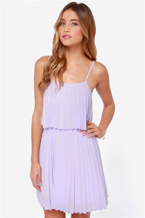 Pretty Lavender Dress - Purple Dress - Pleated Dress - $49.00 - Lulus