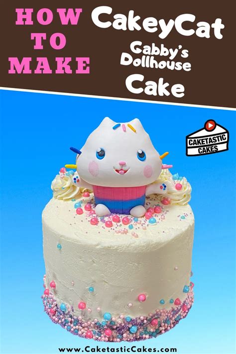 Gabby's Dollhouse Cake Tutorial - Cakey Cat Cake Decorating Video by ...