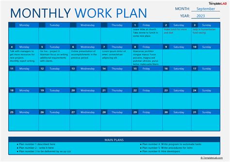 15 Great Work Plan Templates & Samples (Excel / Word)