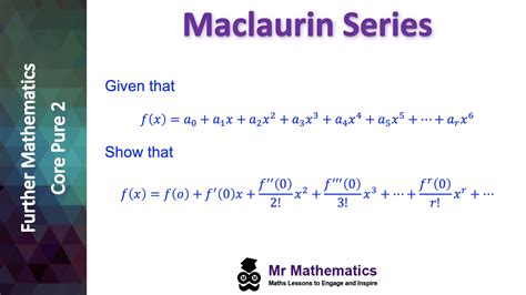 Maclaurin Series - Mr-Mathematics.com