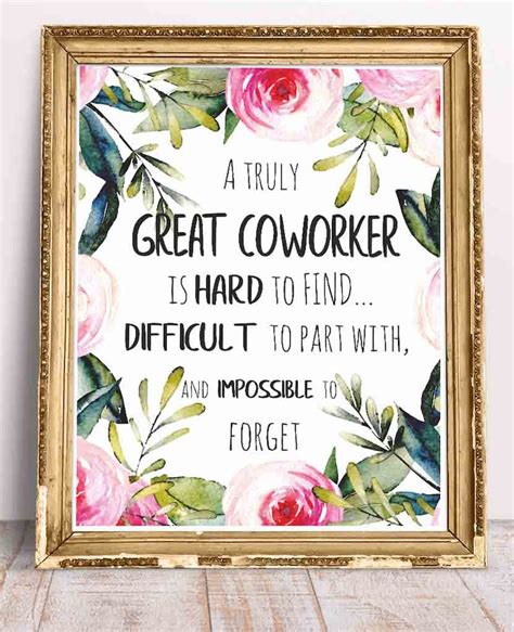 Coworker Leaving Goodbye Gift, Office Wall Art Decor Printable Quote, A ...