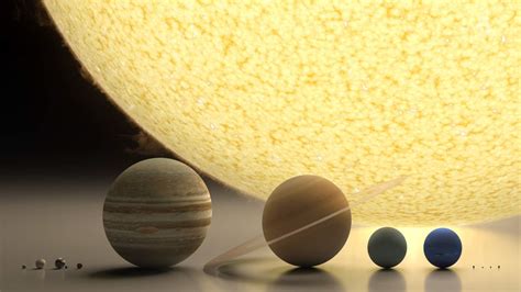 Size comparison of the Sun and the planets - Our Planet