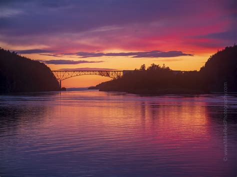 Deception Pass Bridge Sunset Contax 100-300mm | More from De… | Flickr