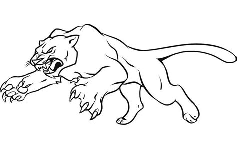 Great Panther Coloring Page - Free Printable Coloring Pages for Kids