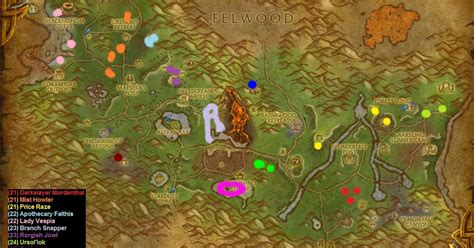 WoW Rare Spawns: Ashenvale Rare Spawns