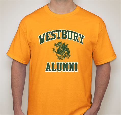 Westbury High School Alumni - Gold T shirt Custom Ink Fundraising