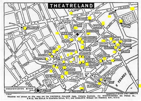 Theatre District London Map - South Carolina Map