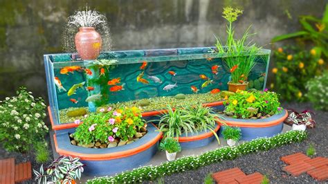 Beautify your garden with aquarium and planters | Creative DIY ideas ...