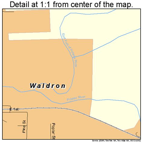 Waldron Arkansas Street Map 0572380