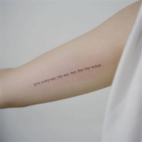 Short Life Quotes Tattoo Ideas