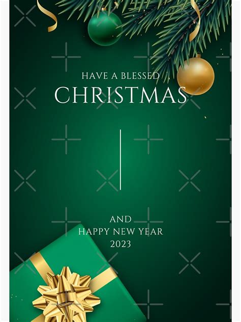 "Have a blessed Christmas 2022 and happy new year 2023" Sticker for ...