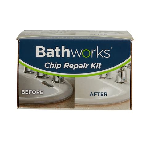 Bathworks 4-oz White Tub and Tile Chip Repair Kit in the Surface Repair ...