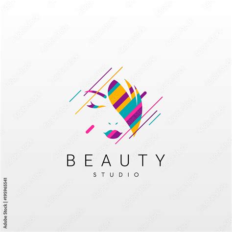 Beauty logo. Abstract Beauty logo design, made of various geometric ...