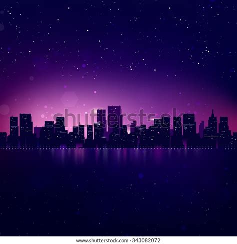 City Skyline Night: Over 39,044 Royalty-Free Licensable Stock Vectors ...