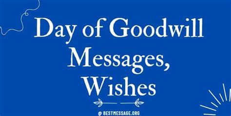 Day of Goodwill South Africa Quotes, December 26th, Wishes Messages ...