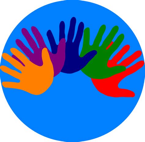 Volunteering Hands - Various Colors Clip Art at Clker.com - vector clip ...