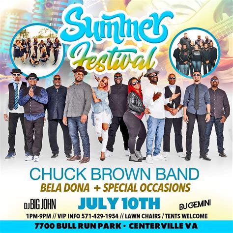 Summer Festival with The Chuck Brown Band & More @ Bull Run Park - Jul ...