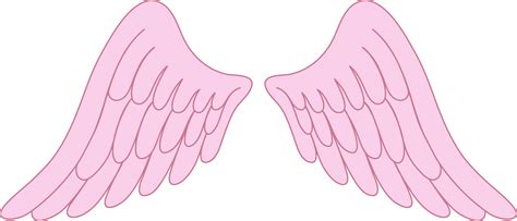 Pastel Pink Angel Wings - Free Clip Art