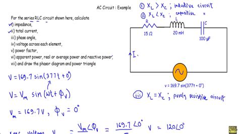 AC Circuit Example 4: Series RLC Circuit - YouTube