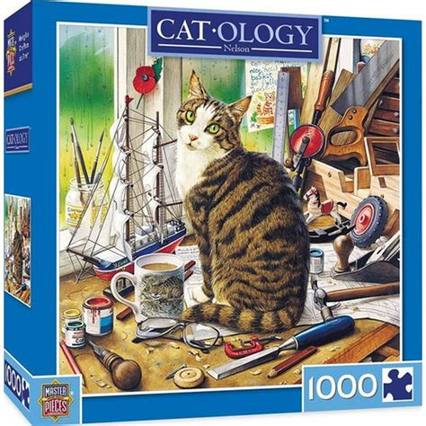 MasterPiece Cat-ology Nelson - Curious Cat 1000 Piece Jigsaw Puzzle by ...