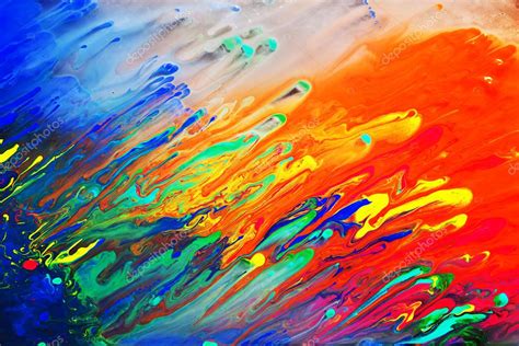 Colorful abstract acrylic painting Stock Photo by ©Photocreo 25104445