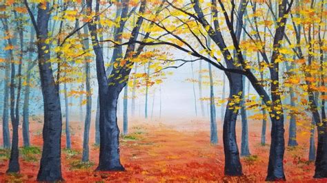 Easy Fall Acrylic Paintings