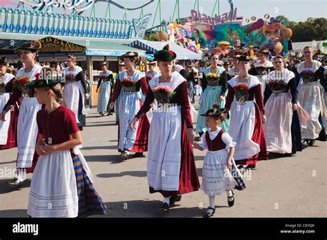 Germany, Bavaria, Munich, Oktoberfest, Oktoberfest Parade Stock Photo ...