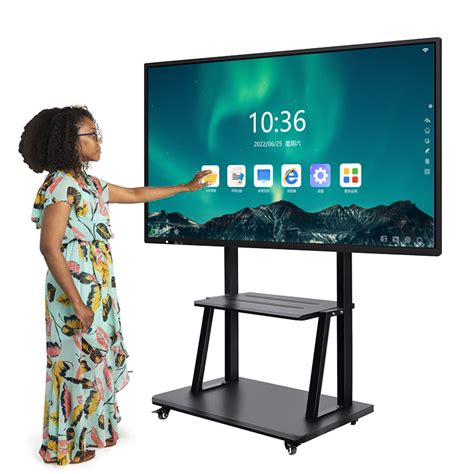 Big Monitor Android PC System Touch Screen Smart Board TV 75 Inch ...