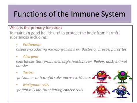 PPT - Functions of the Immune System PowerPoint Presentation, free ...