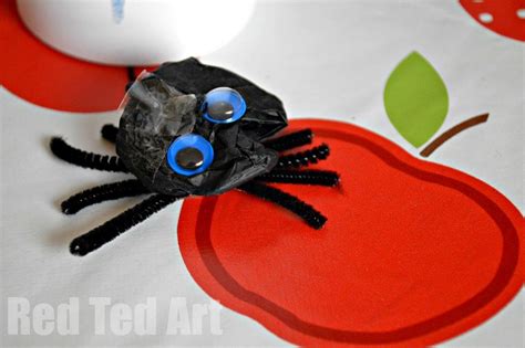 Incy Wincy Spider - Red Ted Art - Kids Crafts