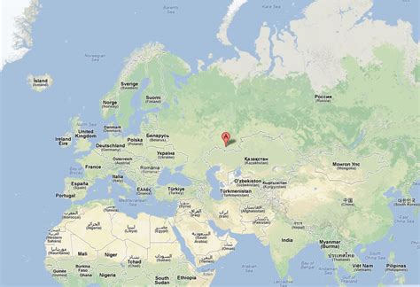 Orenburg Map - Russia