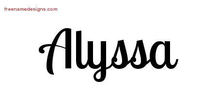 alyssa Archives - Free Name Designs