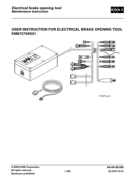 Brake Tool Manual | PDF | Elevator | Switch