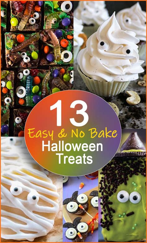 13 Easy No Bake Halloween Treats for 2020 - Savory Spin | Halloween ...