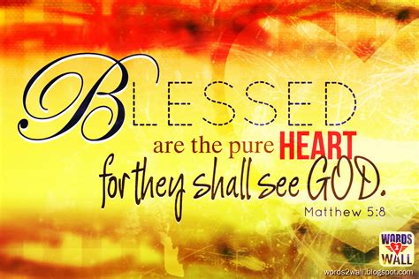 Blessed are the pure in heart, for they shall see God - Free Bible ...