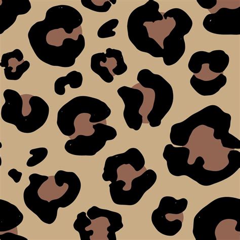 Leopard skin hand drawn. animal print drawing. Seamless Pattern. Vector ...