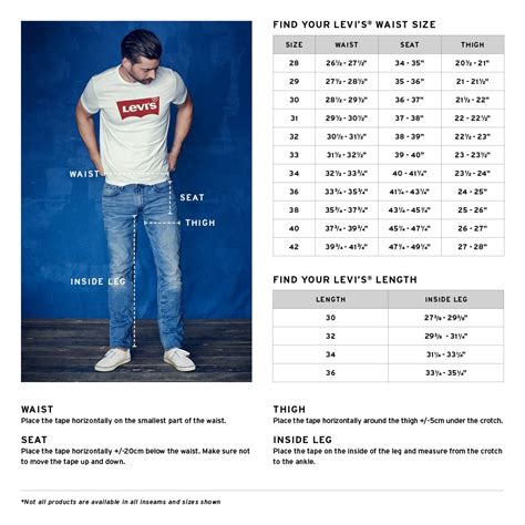 Levis Size Chart Shorts - Greenbushfarm.com