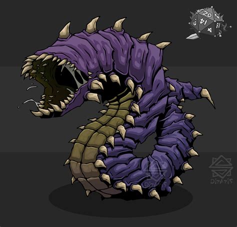 ArtStation - DnD - Purple worm