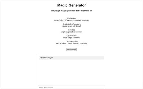 Magic Generator