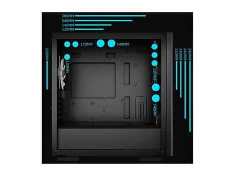 DeepCool MATREXX 40 3FS with Full-size Tempered Glass Side Panel, High ...