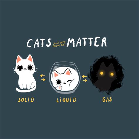 Cats Matter - Funny Science Kitty - Physics Cat - Science Cat - Pin ...