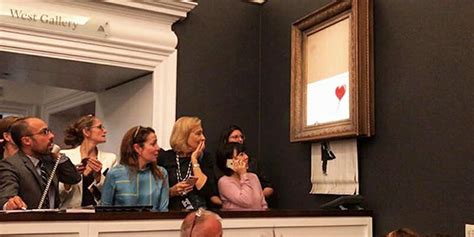 Video: Banksy Painting Shredded After Being Sold At Auction