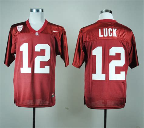 Buy Stanford Cardinals Andrew Luck #12 Red NCAA Football Jersey Online ...