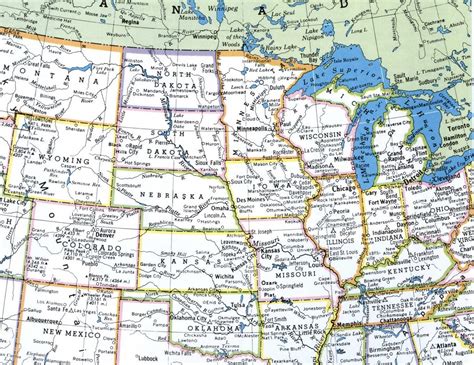 Maps Of Midwestern Region Of United States Road Map Of Usa | Images and ...