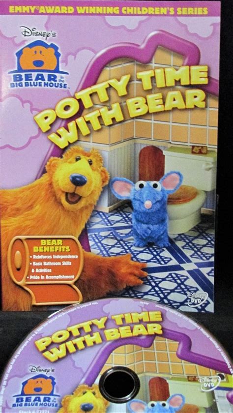 Disney Bear in the Big Blue House Potty Time With Bear New DVD Bathroom ...