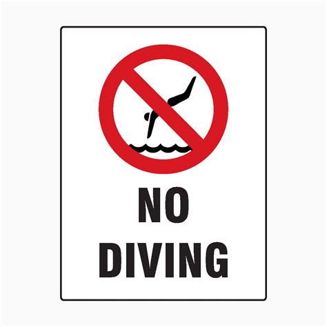 NO DIVING SIGN – Get signs