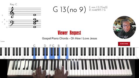 Gospel Piano Chords - Oh How I Love Jesus - YouTube