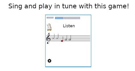 Sing and play in tune with this game!