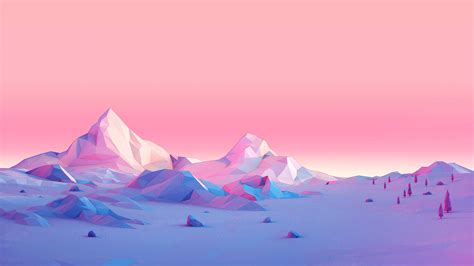 Polygon Mountains Minimalist, HD Artist, 4k Wallpapers, Images ...