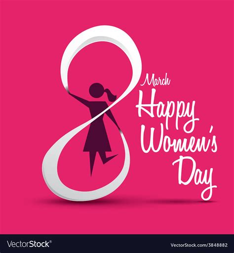 Happy womens day Royalty Free Vector Image - VectorStock